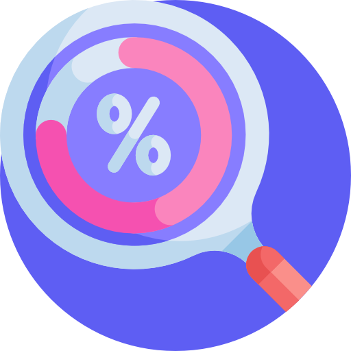 Percentage Detailed Flat Circular Flat icon