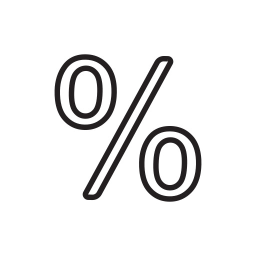 procent Generic outline ikona