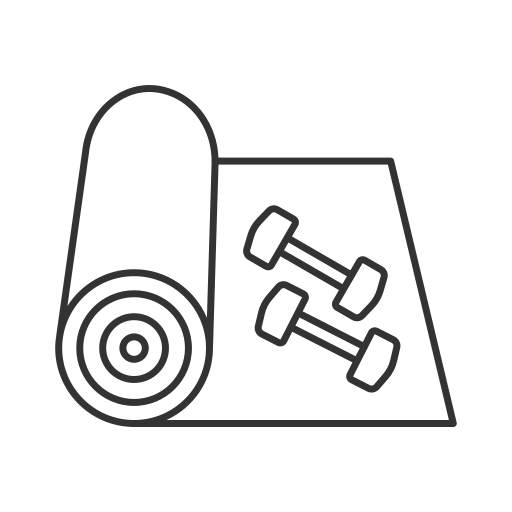 Dumbbell Generic outline icon
