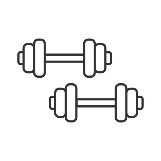 Dumbbell Generic outline icon
