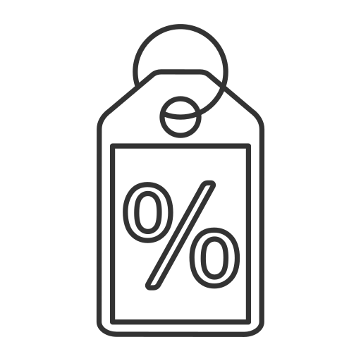 etichetta Generic outline icona