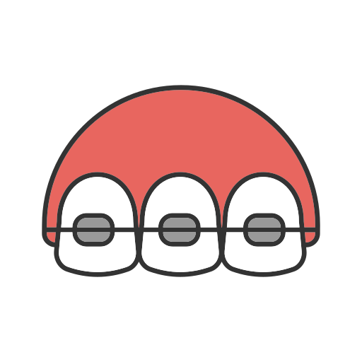 Зубы Generic color lineal-color иконка