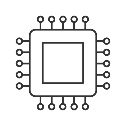 cpu Generic outline icoon