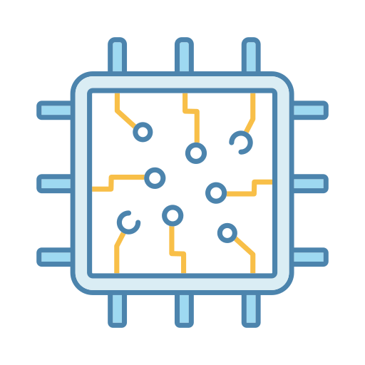 cpu Generic color lineal-color icon