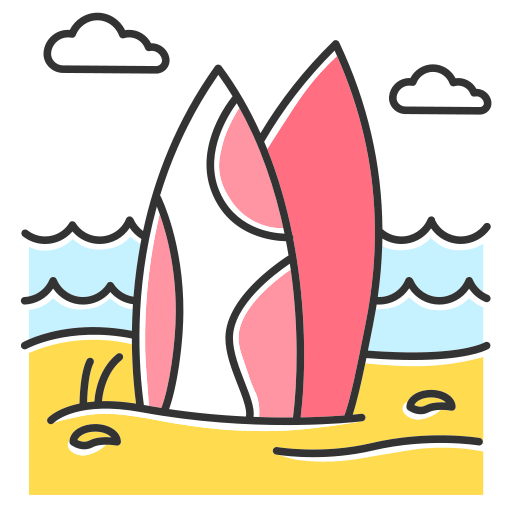 plaża Generic color lineal-color ikona