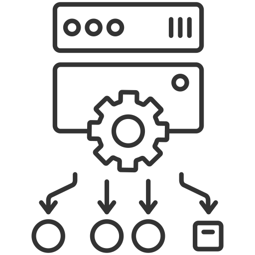 load-balancering Generic outline icoon