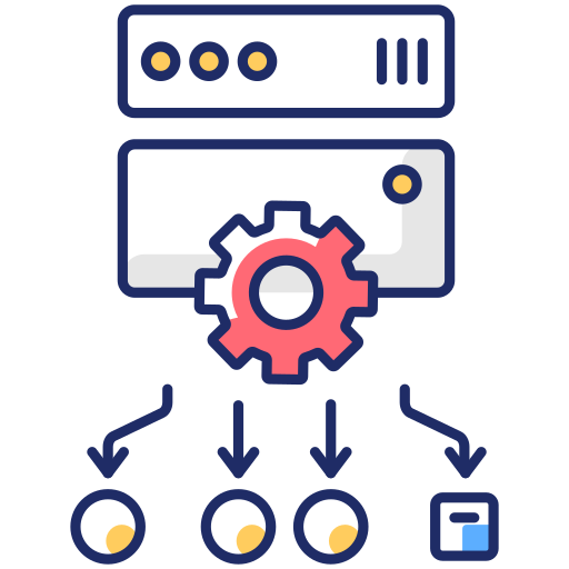 optimización de la eficiencia de los recursos Generic color lineal-color icono