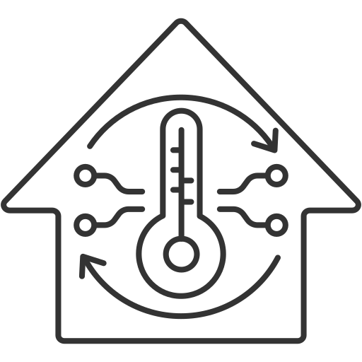 sistema de ventilación del hogar Generic outline icono