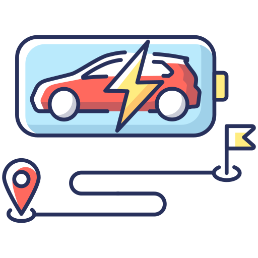 elektrisches fahrzeug Generic color lineal-color icon