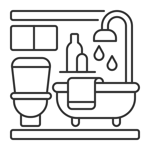 Ванная комната Generic outline иконка