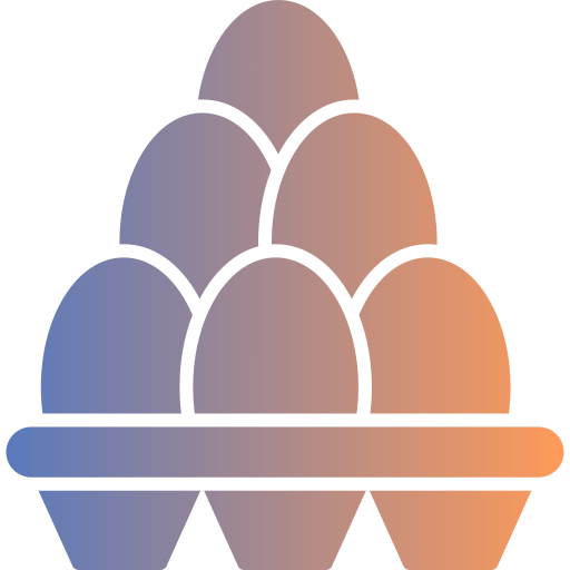 cartone di uova Generic gradient fill icona