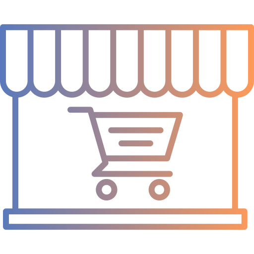 Online shopping Generic gradient outline icon