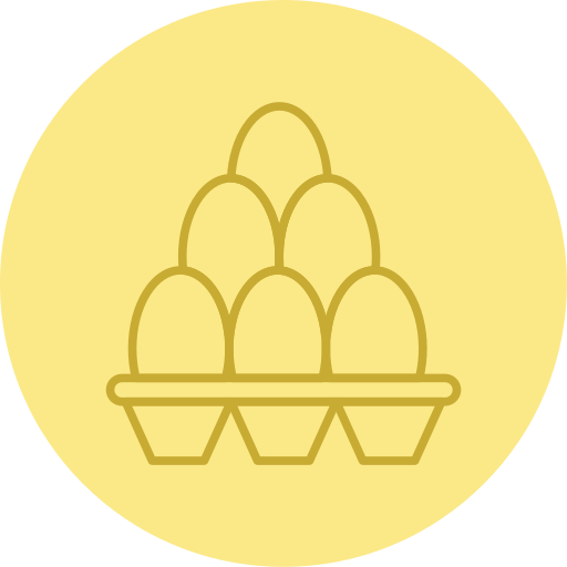 cartone di uova Generic color fill icona