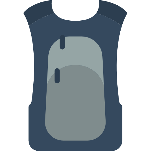 Backpack Basic Miscellany Flat icon