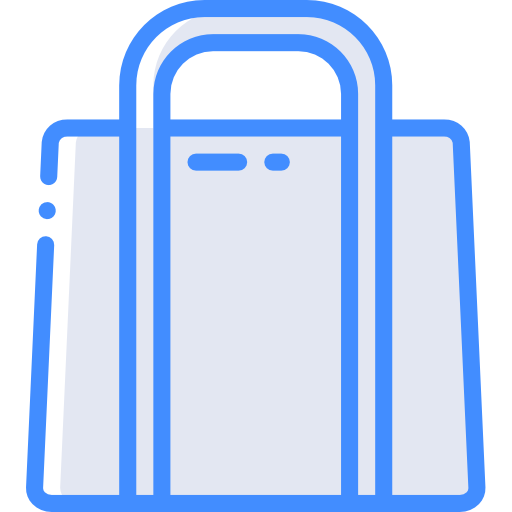 sac de courses Basic Miscellany Blue Icône