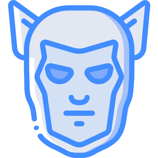 super heroi Basic Miscellany Blue Ícone