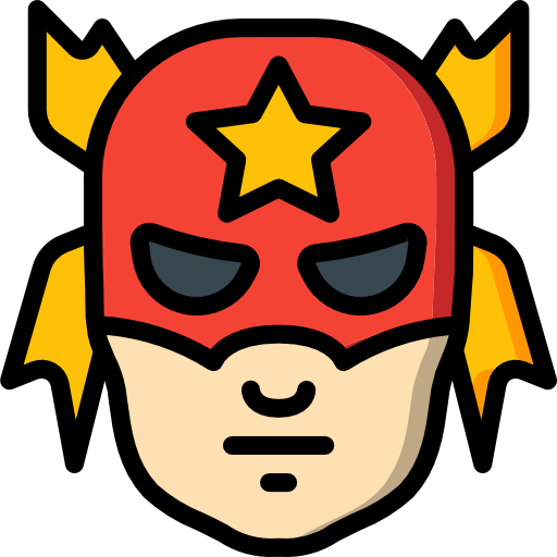 Superhero Basic Miscellany Lineal Color icon