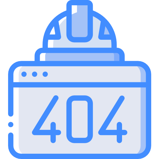 error 404 Basic Miscellany Blue icono