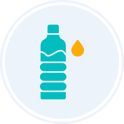 Water bottle Generic color fill icon