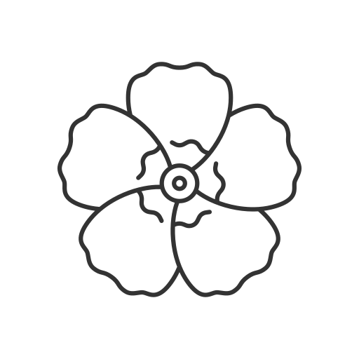 꽃 Generic outline icon
