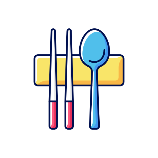 pałeczki do jedzenia Generic color lineal-color ikona