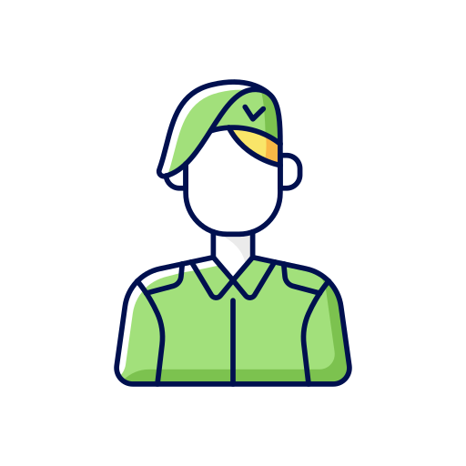 Military Generic color lineal-color icon