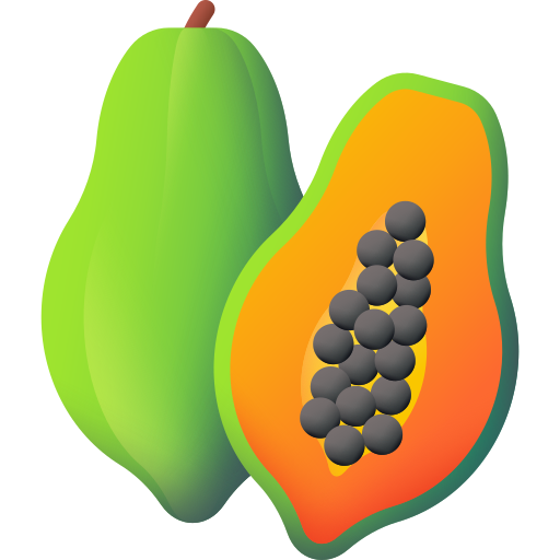 papaya 3D Color icon