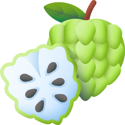 Custard apple 3D Color icon