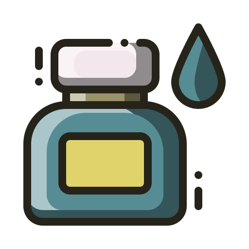 Writing ink Generic color lineal-color icon