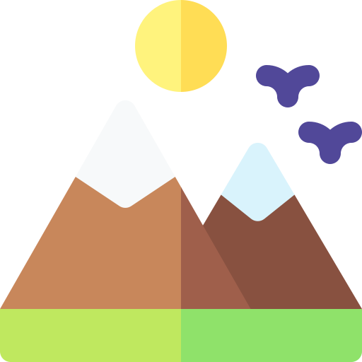 Гора Basic Rounded Flat иконка
