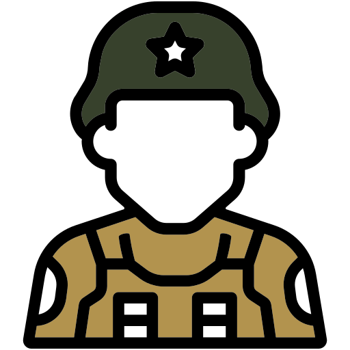 戦争 Generic color lineal-color icon
