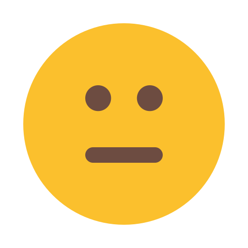 Neutral face Generic color fill icon