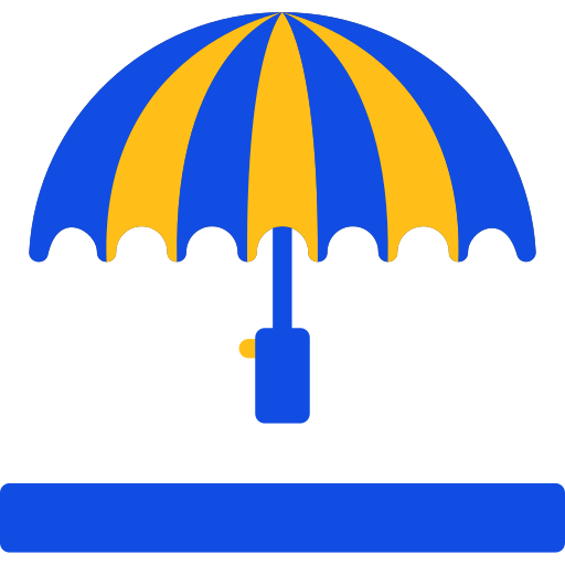 parapluie Generic color fill Icône