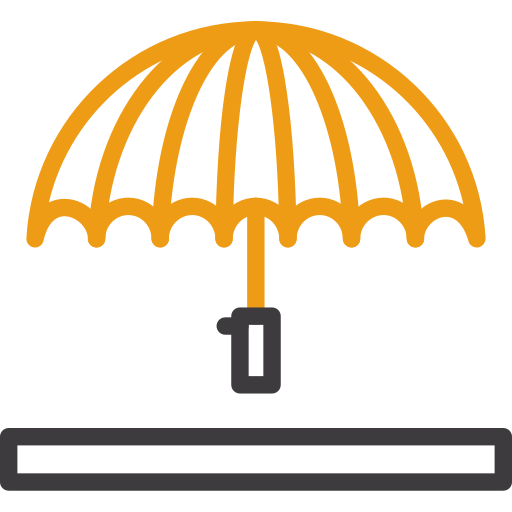 Umbrella Generic color outline icon