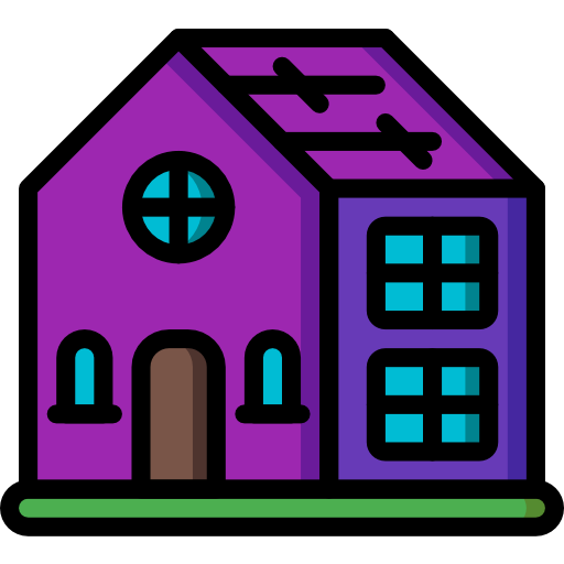 House Basic Miscellany Lineal Color icon