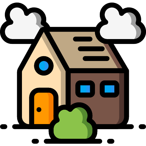 House Basic Miscellany Lineal Color icon