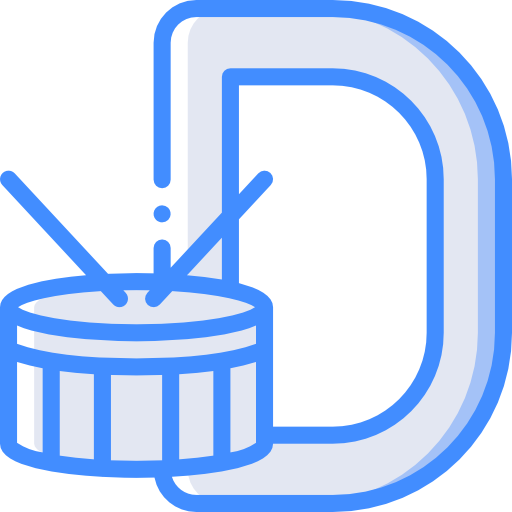 Letter d Basic Miscellany Blue icon