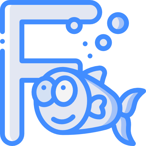 litera f Basic Miscellany Blue ikona