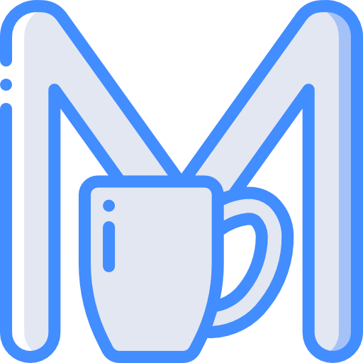 litera m Basic Miscellany Blue ikona