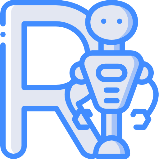 Letter r Basic Miscellany Blue icon