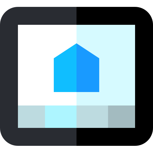 casa intelligente Basic Straight Flat icona