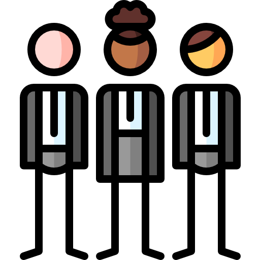 Corporation Puppet Characters Lineal Color icon