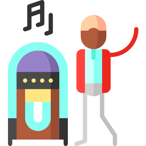 jukebox Puppet Characters Flat icon