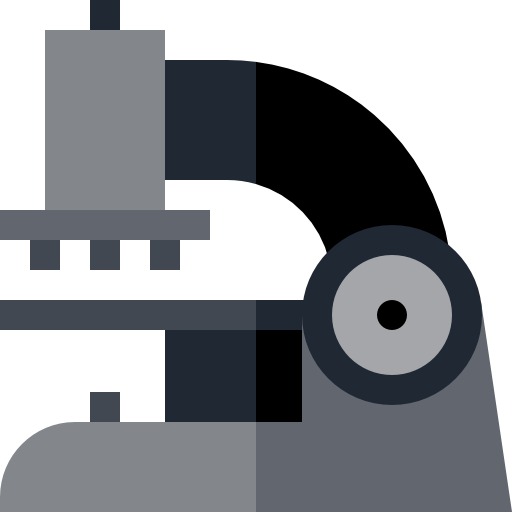 mikroskop Basic Straight Flat icon