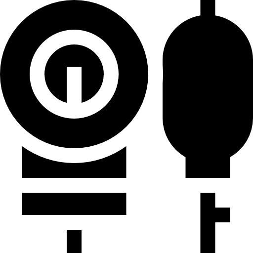 esfigmomanómetro Basic Straight Filled icono