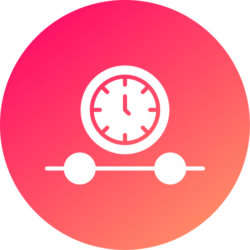 Clock time Generic gradient fill icon