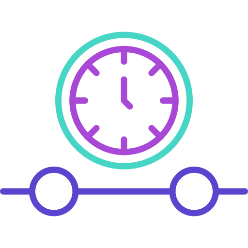 Clock time Generic color outline icon