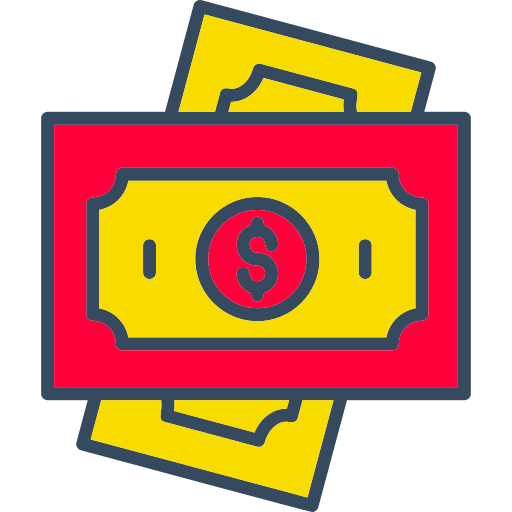 Долларовая банкнота Generic color lineal-color иконка