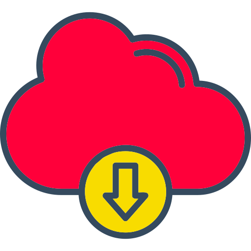 cloud-download Generic color lineal-color icon