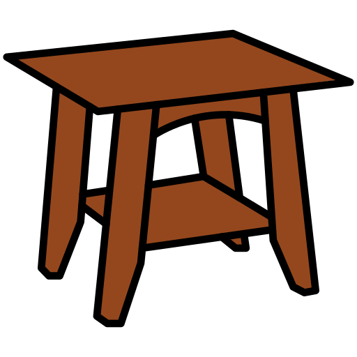 テーブル Generic color lineal-color icon